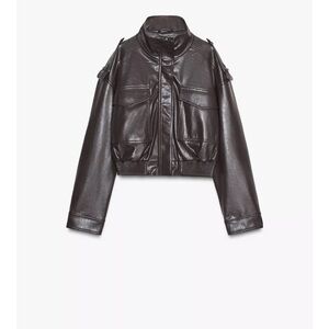 Zara Brown Leather Jacket